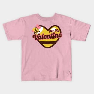 Bee My Valentine Heart Kids T-Shirt